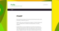 Desktop Screenshot of peazip.com